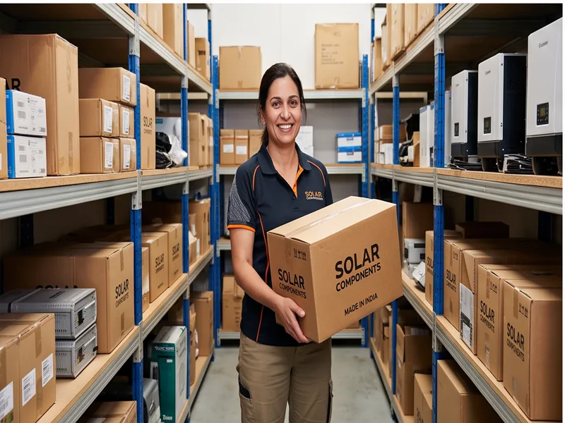 Solar distributor with product