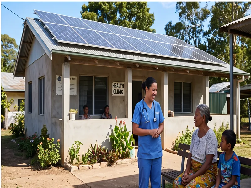 Solar-powered rural clinic